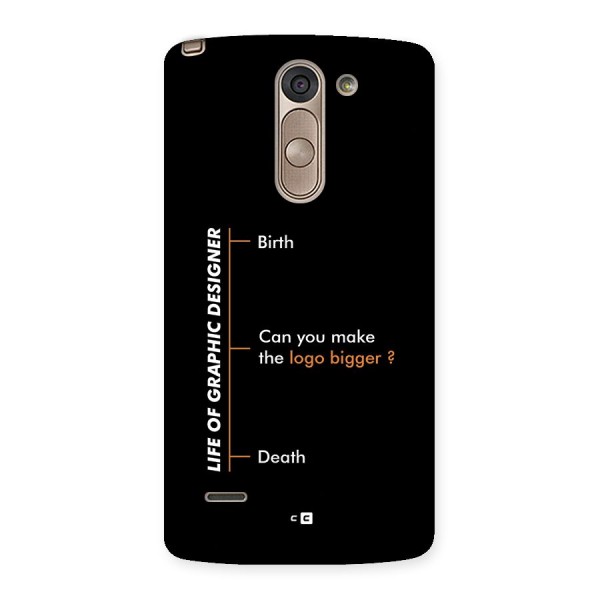 Graphic Designer Life Back Case for LG G3 Stylus
