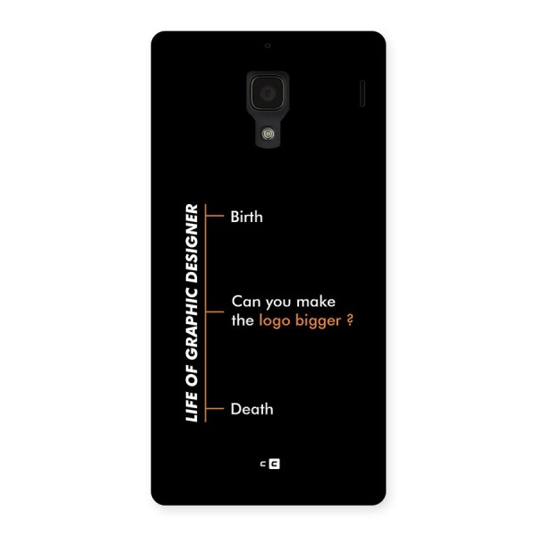 Graphic Designer Life Back Case for Redmi 1s