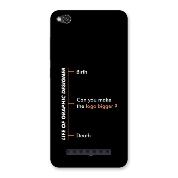 Graphic Designer Life Back Case for Redmi 4A