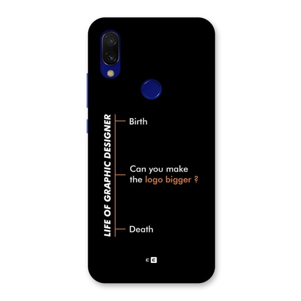 Graphic Designer Life Back Case for Redmi 7