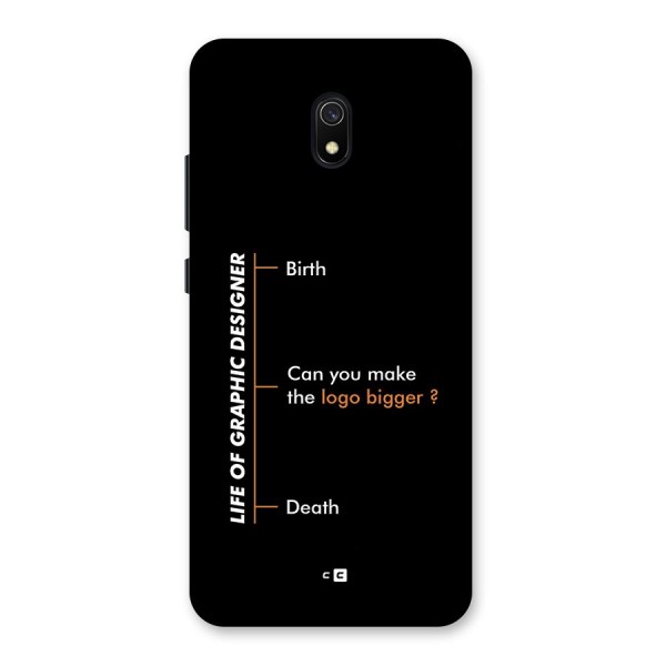 Graphic Designer Life Back Case for Redmi 8A