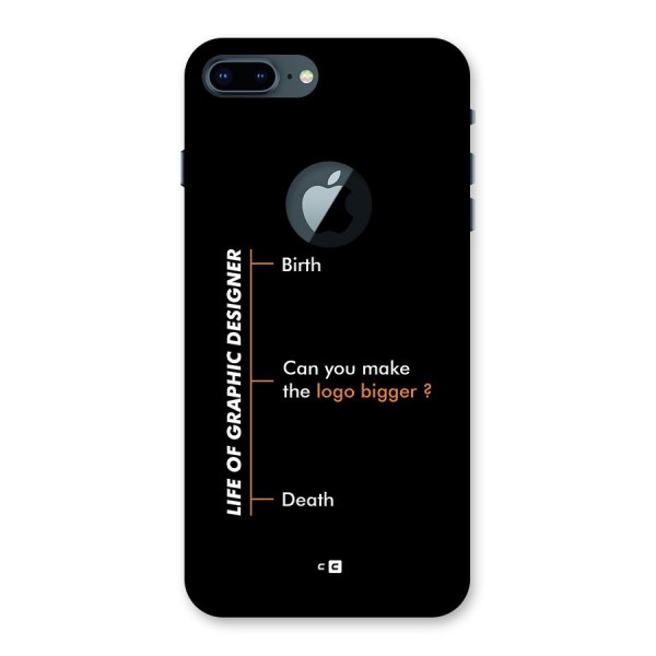 Graphic Designer Life Back Case for iPhone 7 Plus Logo Cut