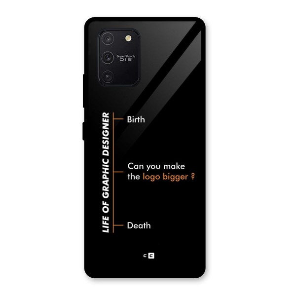 Graphic Designer Life Glass Back Case for Galaxy S10 Lite