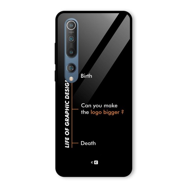 Graphic Designer Life Glass Back Case for Mi 10