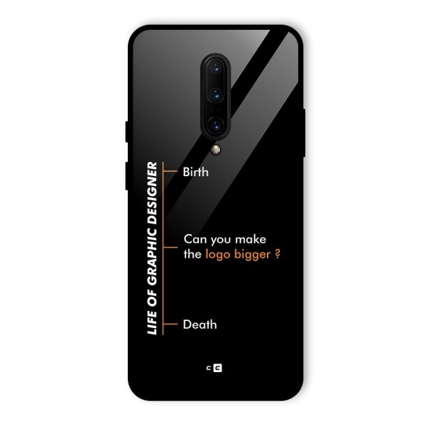 Graphic Designer Life Glass Back Case for OnePlus 7 Pro