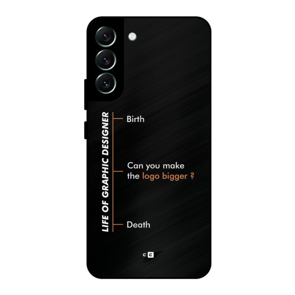 Graphic Designer Life Metal Back Case for Galaxy S22 Plus 5G