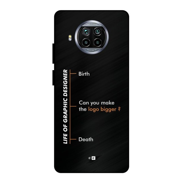Graphic Designer Life Metal Back Case for Mi 10i