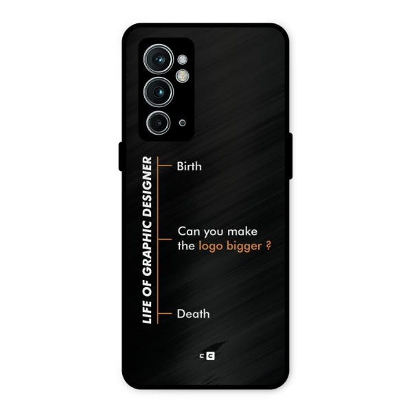 Graphic Designer Life Metal Back Case for OnePlus 9RT 5G