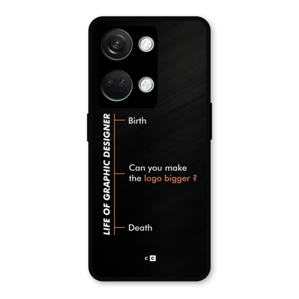Graphic Designer Life Metal Back Case for OnePlus Nord 3