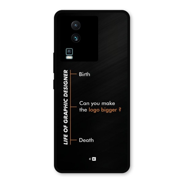 Graphic Designer Life Metal Back Case for iQOO Neo 7 Pro