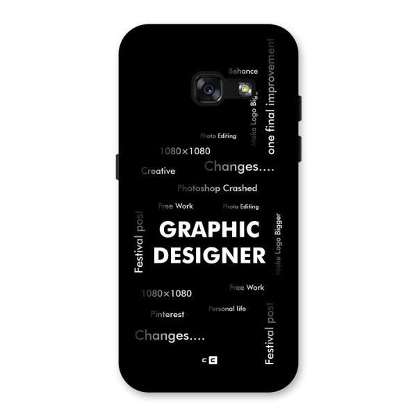 Graphic Designer Struggles Back Case for Galaxy A3 (2017)