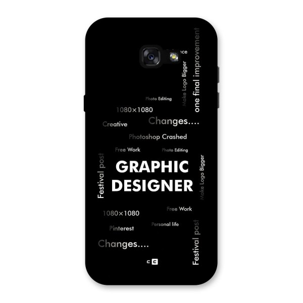 Graphic Designer Struggles Back Case for Galaxy A7 (2017)