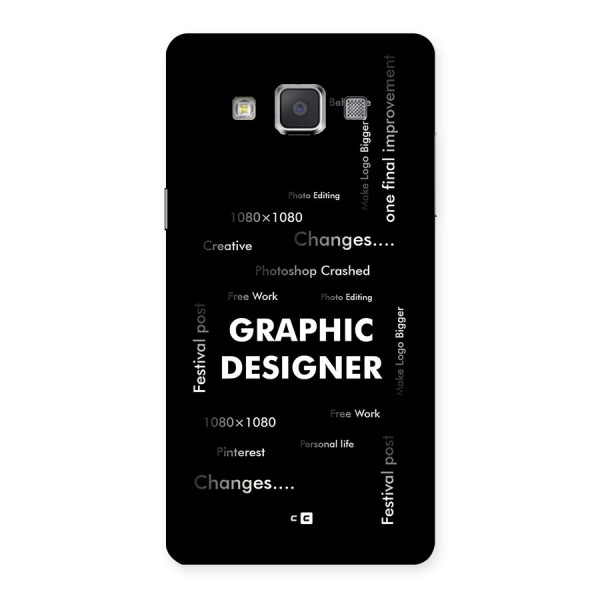 Graphic Designer Struggles Back Case for Galaxy Grand 3