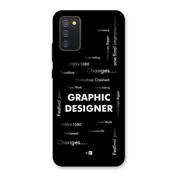 Graphic Designer Struggles Back Case for Galaxy M02s