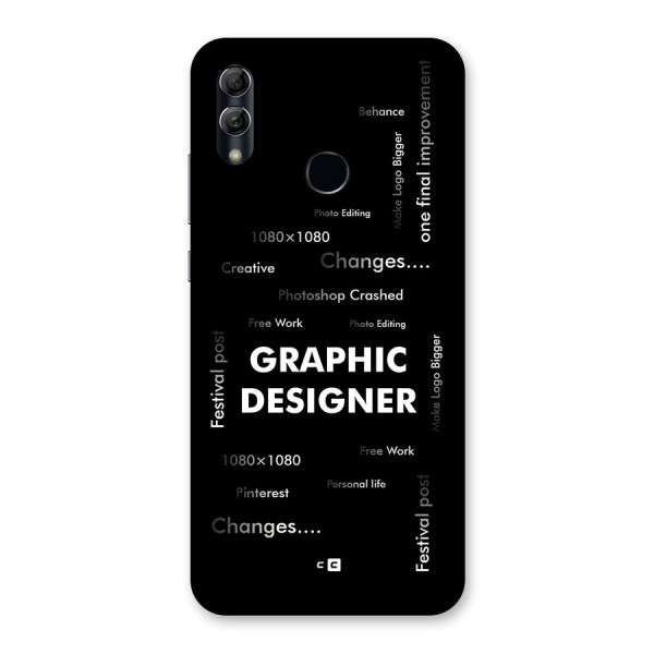 Graphic Designer Struggles Back Case for Honor 10 Lite