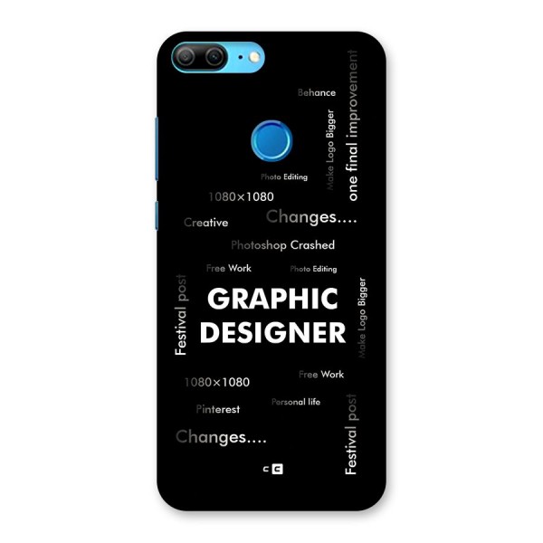 Graphic Designer Struggles Back Case for Honor 9 Lite