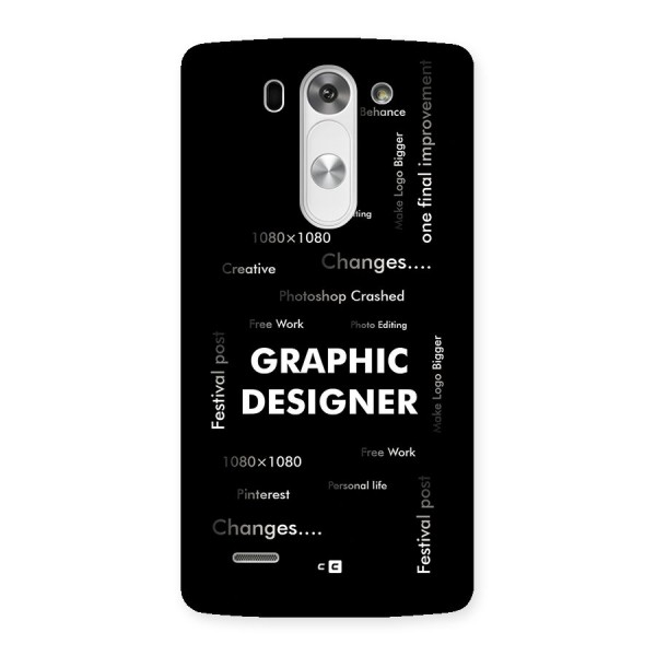 Graphic Designer Struggles Back Case for LG G3 Mini