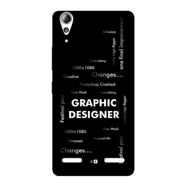 Graphic Designer Struggles Back Case for Lenovo A6000 Plus