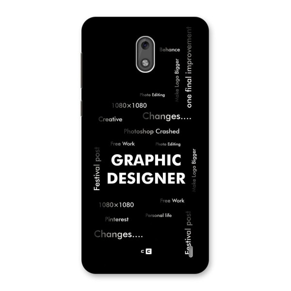 Graphic Designer Struggles Back Case for Nokia 2