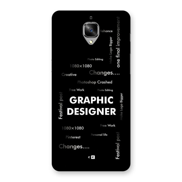 Graphic Designer Struggles Back Case for OnePlus 3
