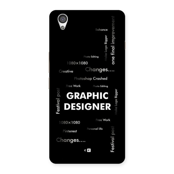 Graphic Designer Struggles Back Case for OnePlus X