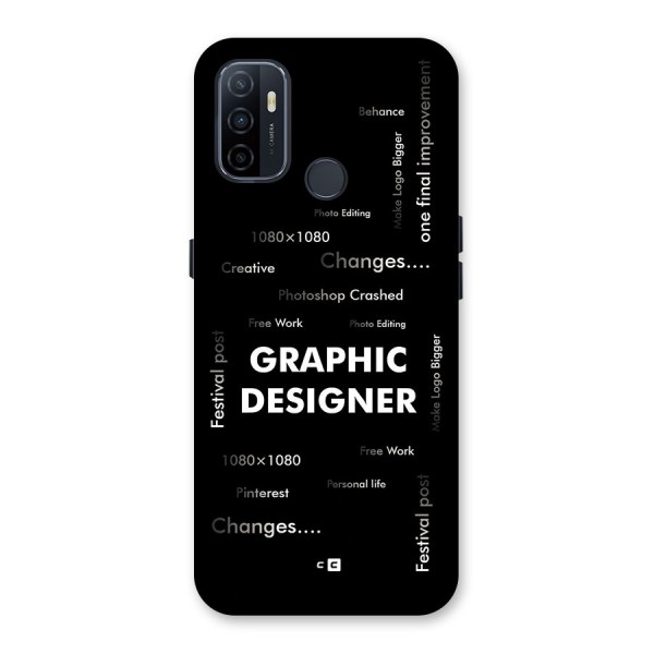 Graphic Designer Struggles Back Case for Oppo A32