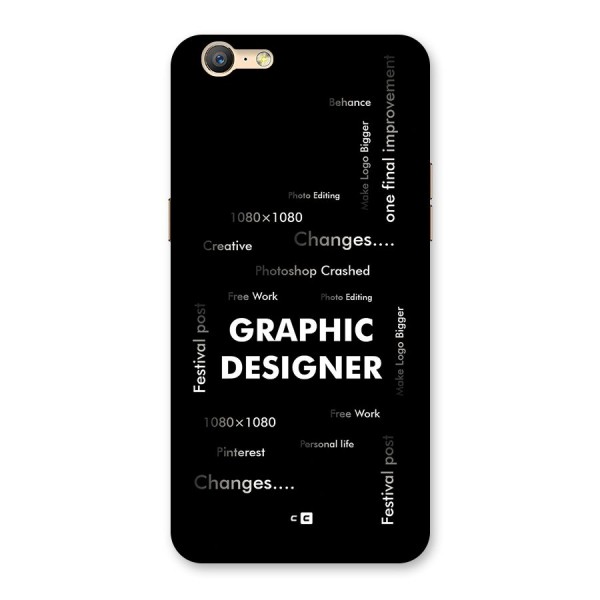 Graphic Designer Struggles Back Case for Oppo A39