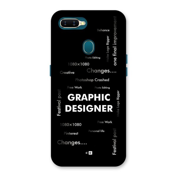 Graphic Designer Struggles Back Case for Oppo A7