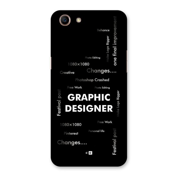 Graphic Designer Struggles Back Case for Oppo A83 (2018)