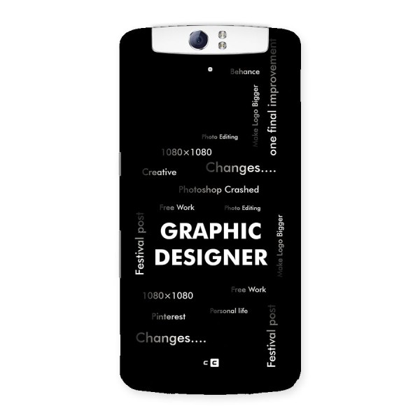 Graphic Designer Struggles Back Case for Oppo N1