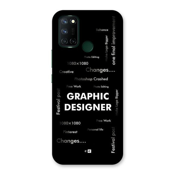 Graphic Designer Struggles Back Case for Realme C17