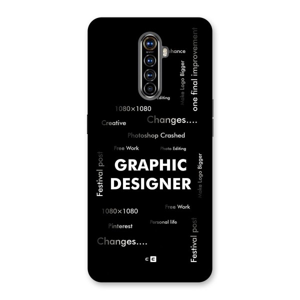Graphic Designer Struggles Back Case for Realme X2 Pro