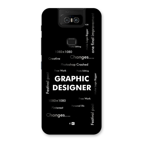 Graphic Designer Struggles Back Case for Zenfone 6z