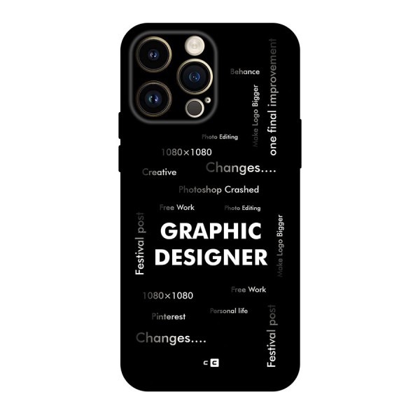 Graphic Designer Struggles Back Case for iPhone 14 Pro Max