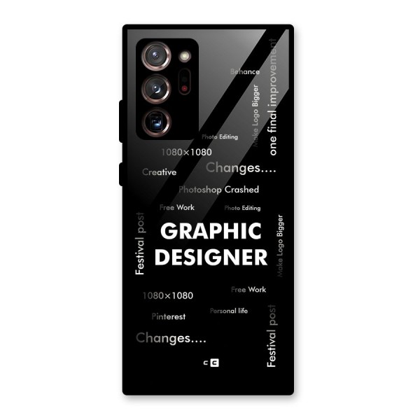 Graphic Designer Struggles Glass Back Case for Galaxy Note 20 Ultra 5G