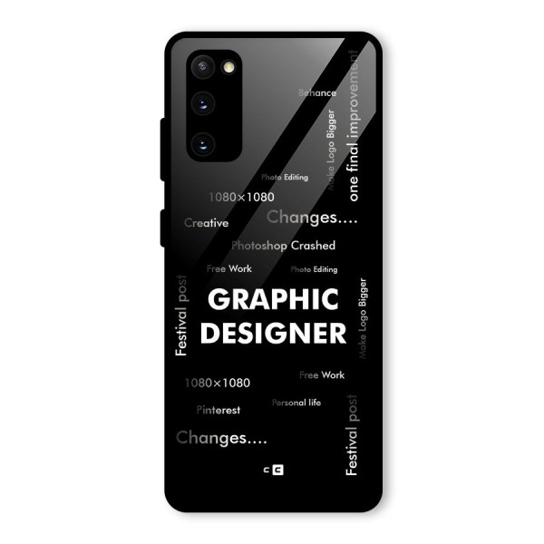 Graphic Designer Struggles Glass Back Case for Galaxy S20 FE 5G