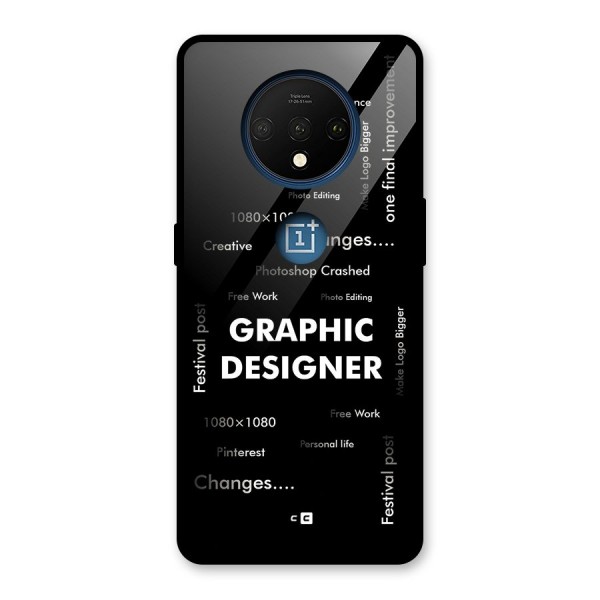 Graphic Designer Struggles Glass Back Case for OnePlus 7T