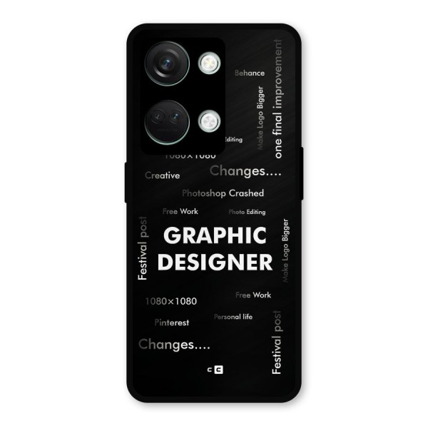 Graphic Designer Struggles Metal Back Case for OnePlus Nord 3