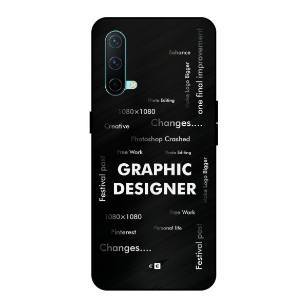 Graphic Designer Struggles Metal Back Case for OnePlus Nord CE 5G