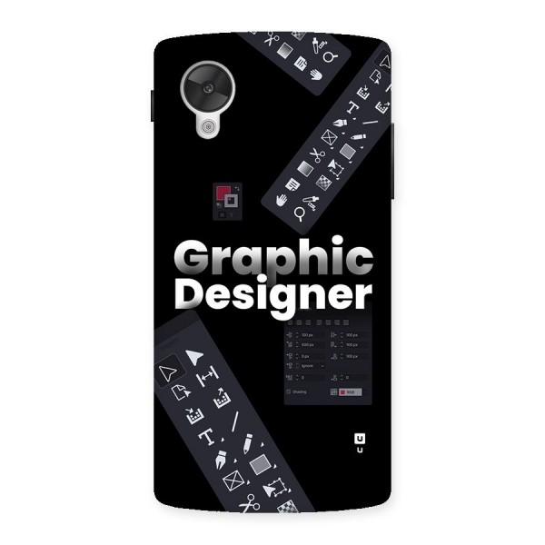 Graphic Designer Tools Back Case for Google Nexus 5