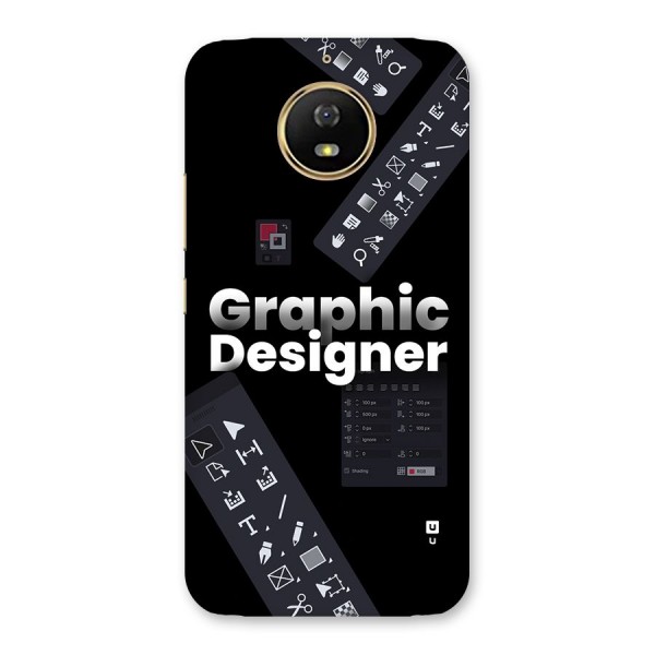 Graphic Designer Tools Back Case for Moto G5s