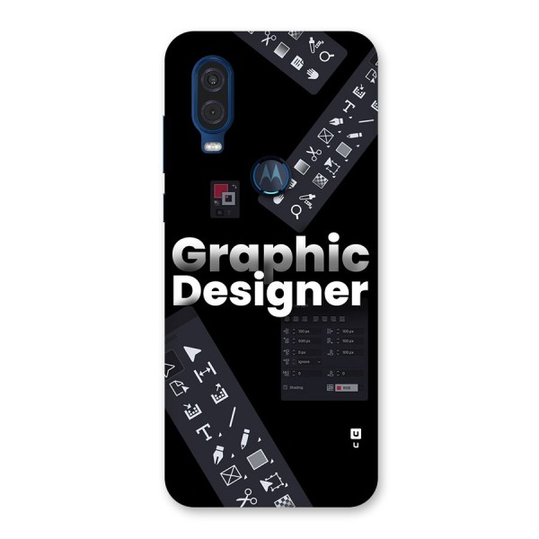 Graphic Designer Tools Back Case for Motorola One Vision