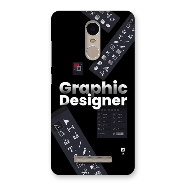 Graphic Designer Tools Back Case for Redmi Note 3