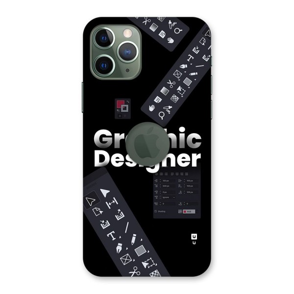 Graphic Designer Tools Back Case for iPhone 11 Pro Logo Cut
