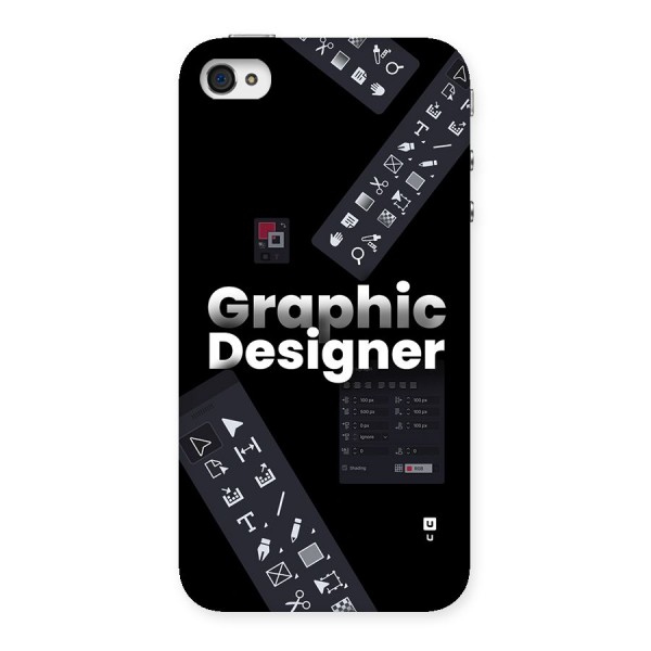Graphic Designer Tools Back Case for iPhone 4 4s