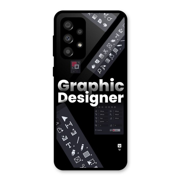 Graphic Designer Tools Glass Back Case for Galaxy A32