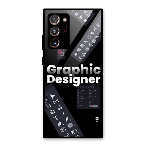 Graphic Designer Tools Glass Back Case for Galaxy Note 20 Ultra 5G
