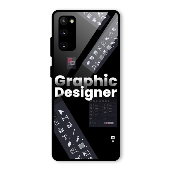 Graphic Designer Tools Glass Back Case for Galaxy S20 FE 5G