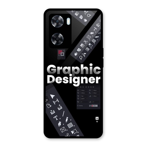 Graphic Designer Tools Glass Back Case for Oppo A77