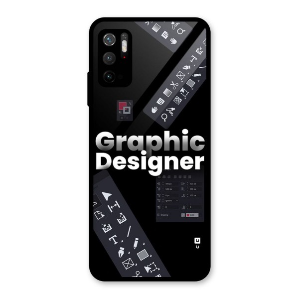 Graphic Designer Tools Glass Back Case for Poco M3 Pro 5G
